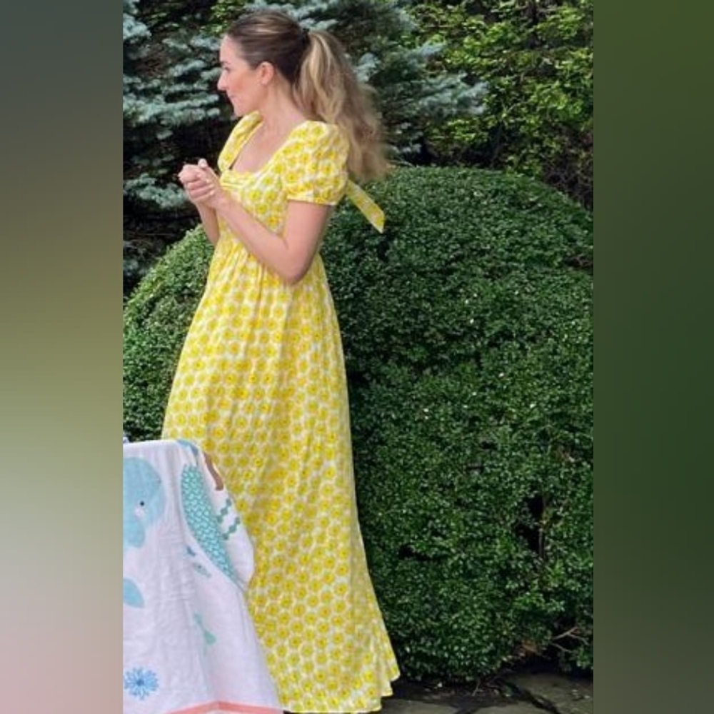 Diane Von Furstenberg Poppy Maxi Dress In Daisy Dot - Picture 12 of 12